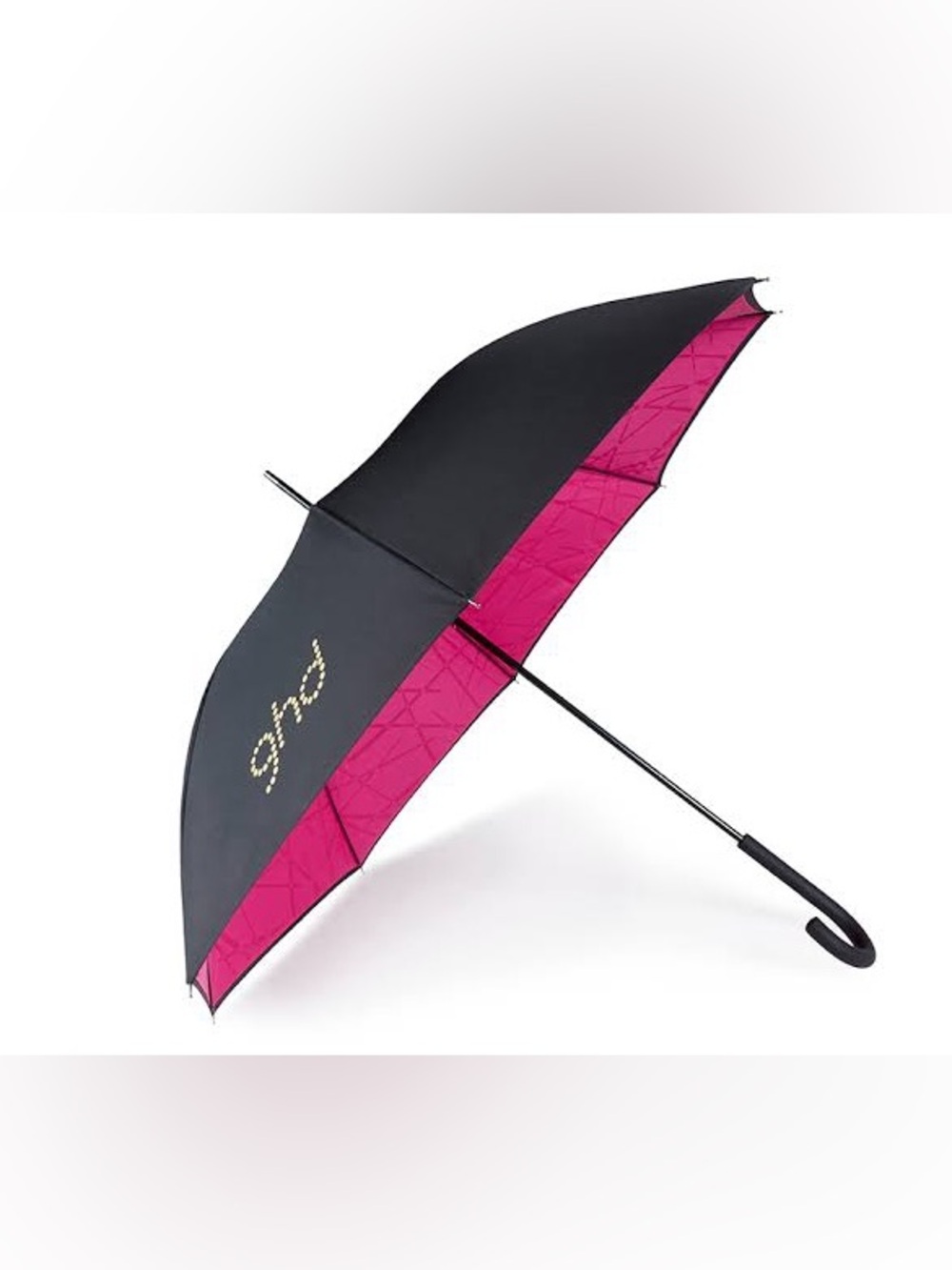 NWT ghd Pink & Black Large Umbrellas (Set of Two)